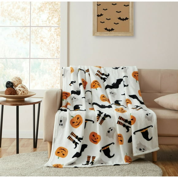 Coworker 30x40 inch Happy Halloween Blanket| 'Tis Near Halloween Fleece Blanket| Halloween Decoration for Daughter for Halloween| JB163 Friend Son Coworker 30x40 inch Happy Halloween Blanket| 'Tis Near Halloween Fleece Blanket| Halloween Decoration for Daughter for Halloween| JB163 Friend Son
